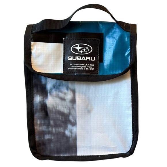 Subaru Official Gear Eco Recycled Banner Fold-Top Lunch Box Cooler Insulated Bag - Picture 1 of 9